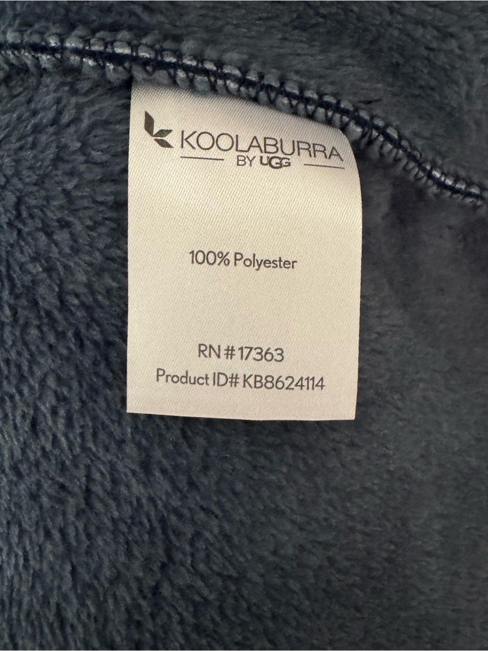 UGG Duffield II Robe Blue soft plush - Picture 6 of 7